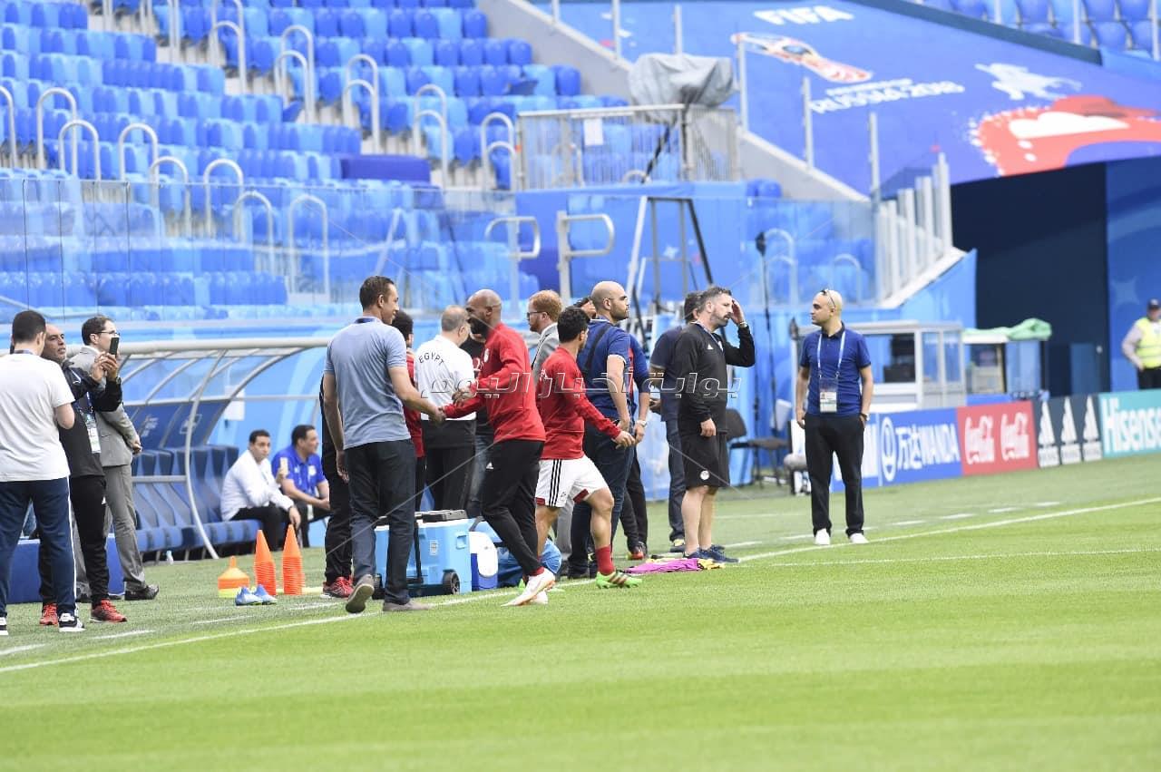  المنتخب الوطني يختتم تدريباته استعدادا لروسيا - تصوير : إيهاب عيد