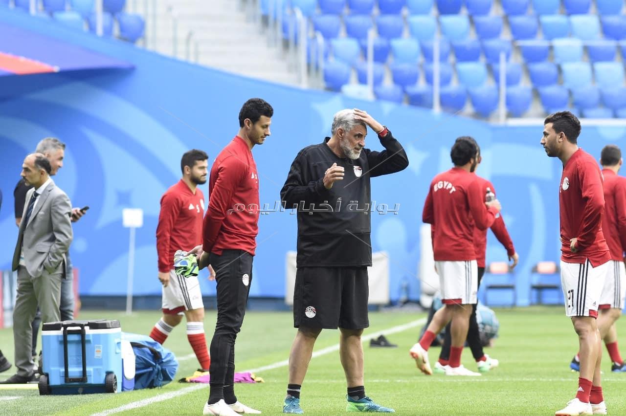  المنتخب الوطني يختتم تدريباته استعدادا لروسيا - تصوير : إيهاب عيد