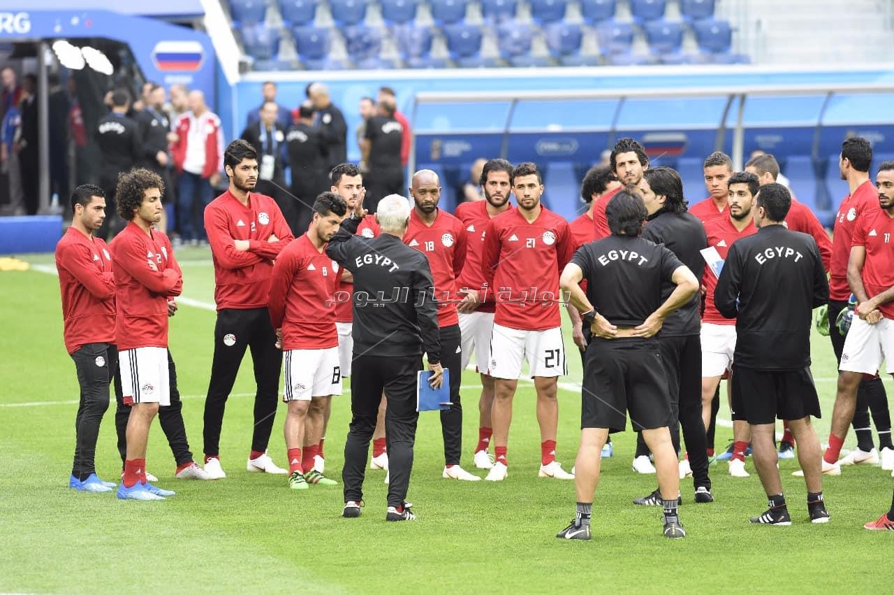  المنتخب الوطني يختتم تدريباته استعدادا لروسيا - تصوير : إيهاب عيد