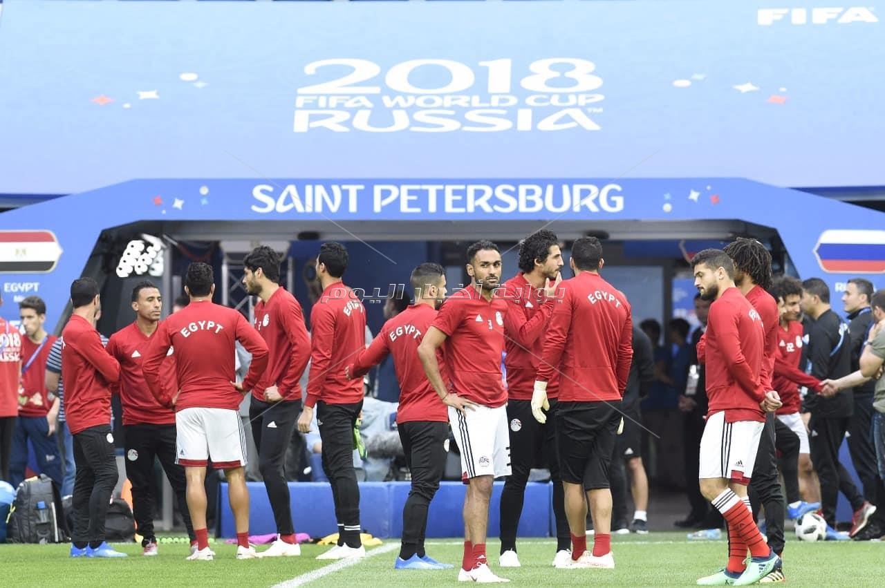  المنتخب الوطني يختتم تدريباته استعدادا لروسيا - تصوير : إيهاب عيد