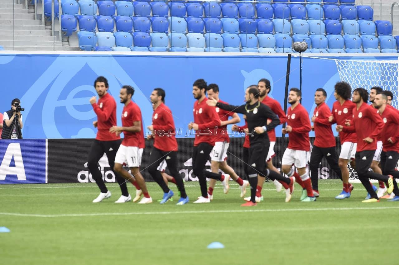  المنتخب الوطني يختتم تدريباته استعدادا لروسيا - تصوير : إيهاب عيد