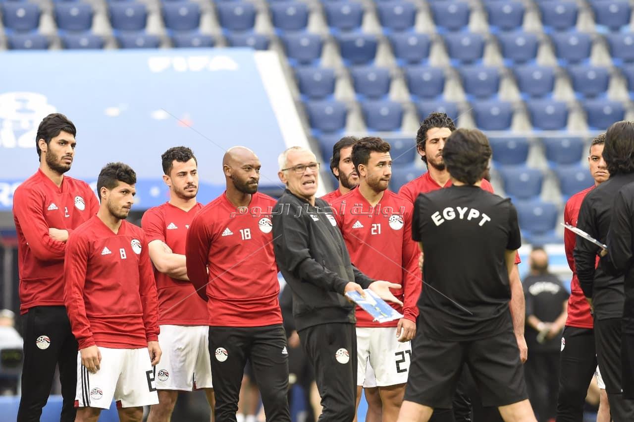  المنتخب الوطني يختتم تدريباته استعدادا لروسيا - تصوير : إيهاب عيد
