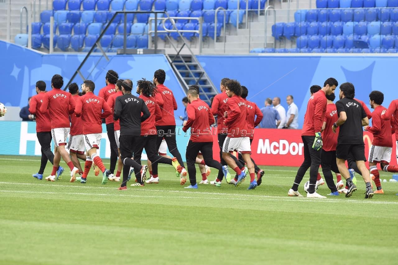  المنتخب الوطني يختتم تدريباته استعدادا لروسيا - تصوير : إيهاب عيد