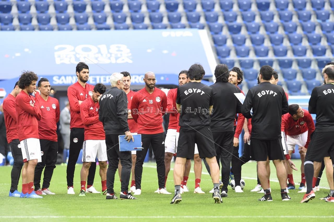  المنتخب الوطني يختتم تدريباته استعدادا لروسيا - تصوير : إيهاب عيد