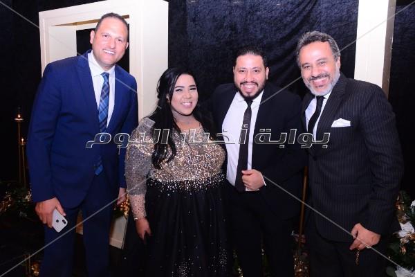 فنانون ورياضيون يحتفلون بزفاف فرح علي.. وتامر حسني يُشعل الحفل