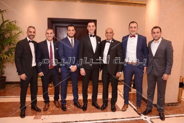 علي ربيع وخالد جلال وأبو زيد في زفاف «مصطفى وميادة»