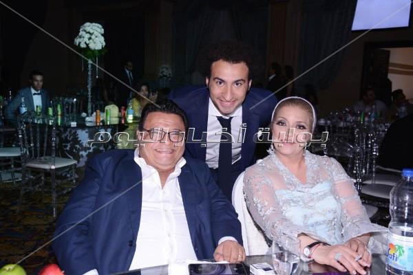 علي ربيع وخالد جلال وأبو زيد في زفاف «مصطفى وميادة»