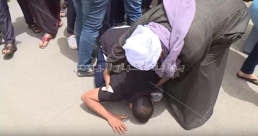 لحظة سعادة الافراج بالعفو الرئاسى بمناسبة عيد تحرير سيناء