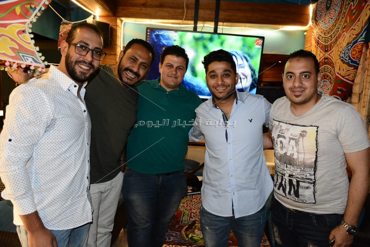 حمدي الوزير ومصطفى حجاج في حفل إفطار بمصر الجديدة
