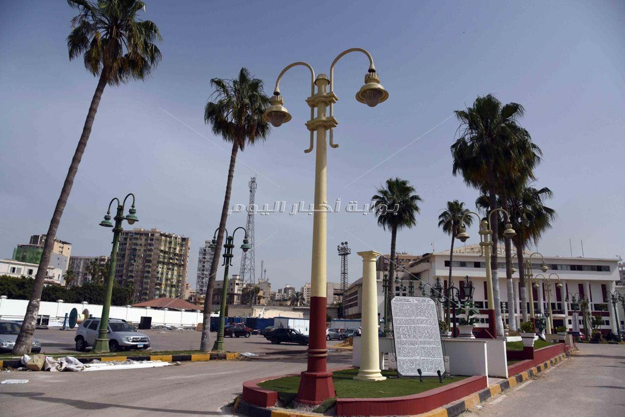 10 صور ترصد تحول استاد الإسكندرية لتحفة فنية 