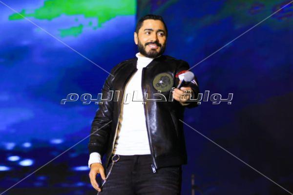  تامر حسني ورامي جمال يُبهران الجمهور على مسرح «3D mapping» يجسد حضارات مص