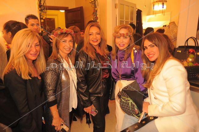 ليلى علوي ونيرمين الفقي ونيللي كريم ودرة فى حفل عرض مجوهرات وأزياء