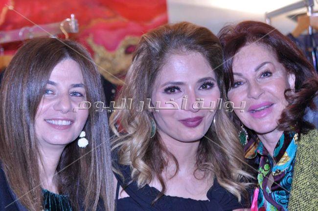 ليلى علوي ونيرمين الفقي ونيللي كريم ودرة فى حفل عرض مجوهرات وأزياء
