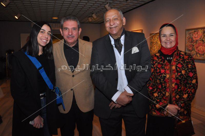 افتتاح معرض الفنانة ثريا رفعت بحضور الإعلامية دعاء فاروق