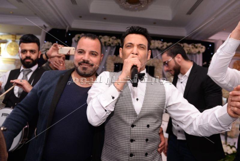سعد الصغير وياسر عدوية يحتفلان بزفاف «عمرو ودينا»