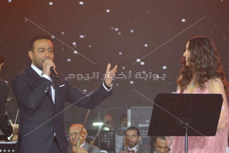 حفل ماجد المهندس وآمال ماهر وتامر عاشور في "عيد الحب"