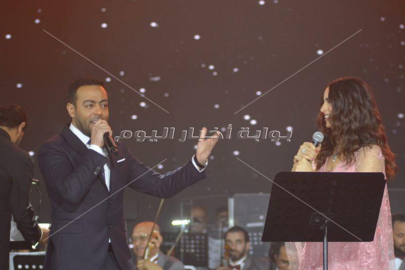 حفل ماجد المهندس وآمال ماهر وتامر عاشور في "عيد الحب"