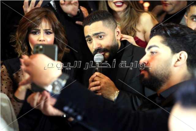 تامر حسني وحماقي والعسيلي والليثي يحتفلون بزفاف يورا محمد