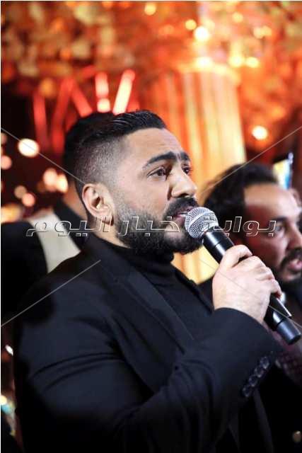 تامر حسني وحماقي والعسيلي والليثي يحتفلون بزفاف يورا محمد