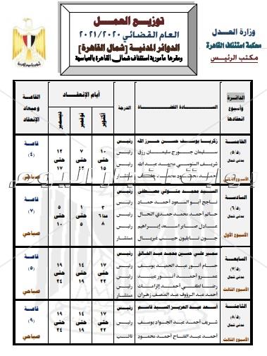  15 دائرة مدنية بمحكمة شمال القاهرة بالعباسية بالعام القضائي الجديد  
