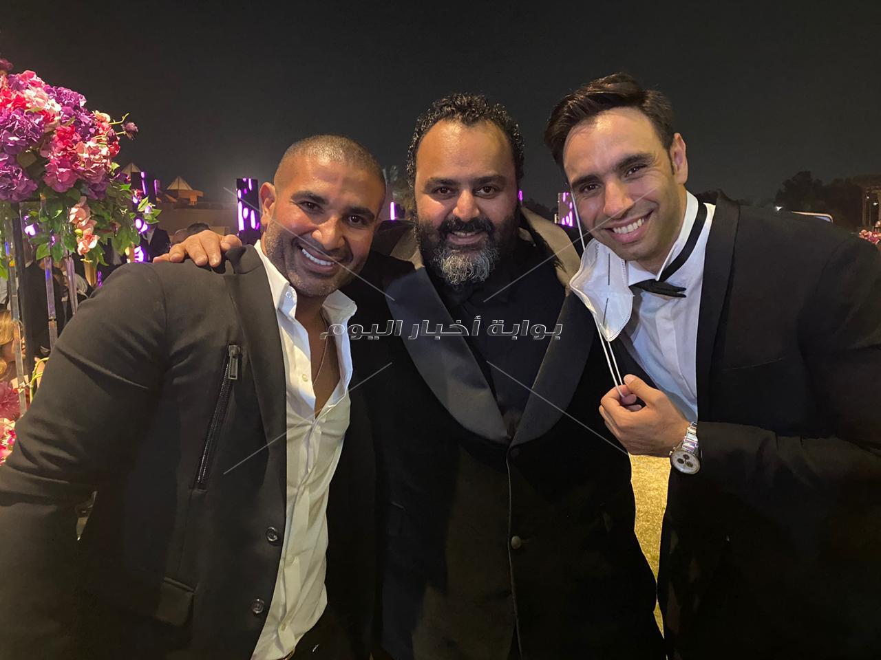 نجوم الفن والرياضة يجتمعون في حفل زفاف شريف منير حسن