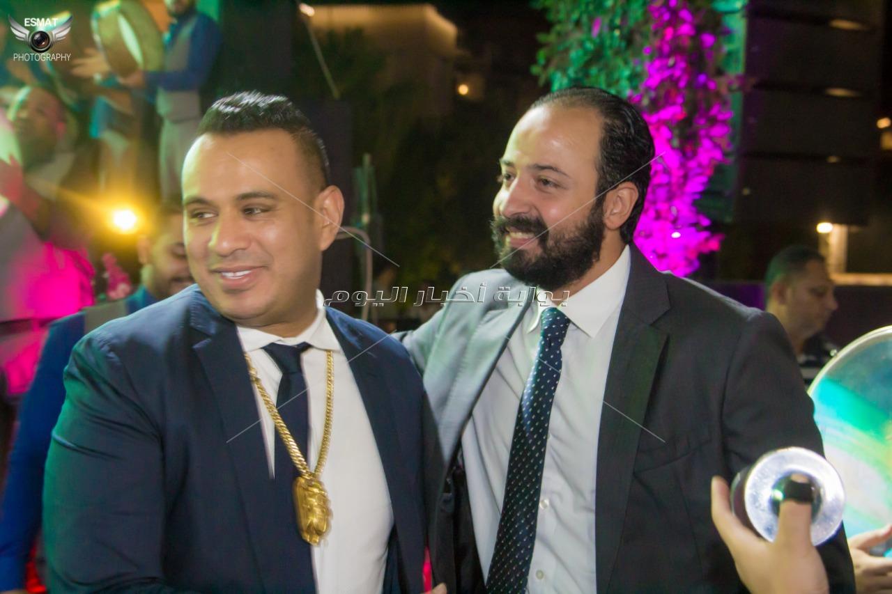 نجوم الفن والرياضة يجتمعون في حفل زفاف شريف منير حسن