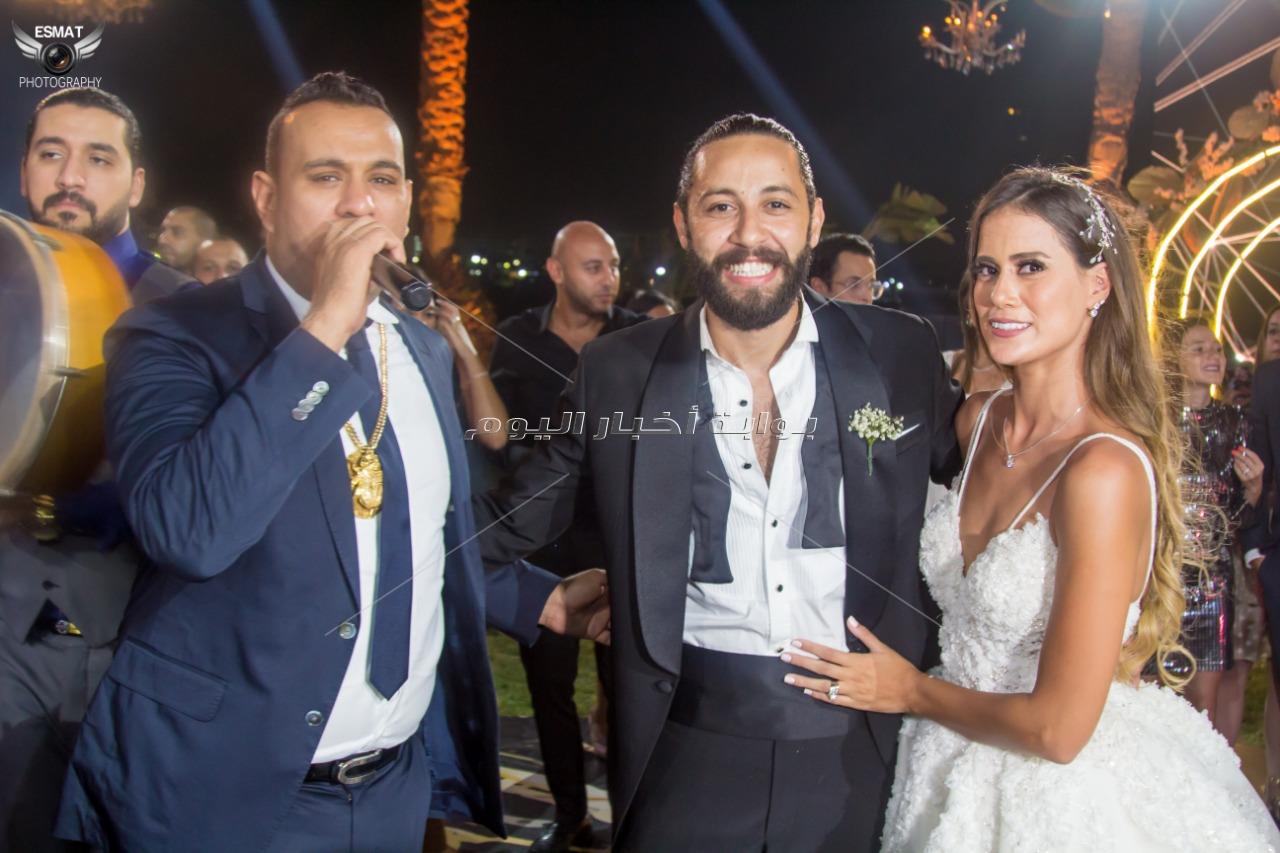 نجوم الفن والرياضة يجتمعون في حفل زفاف شريف منير حسن