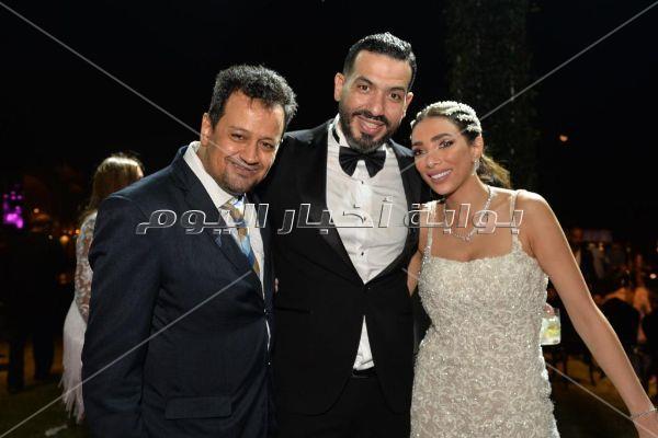 نجوم الفن والرياضة يجتمعون في حفل زفاف شريف منير حسن