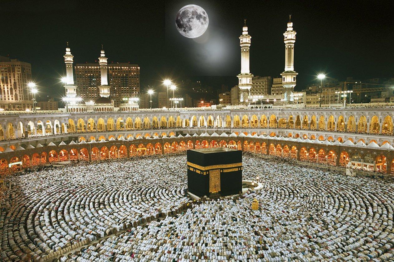 صور| الخميس القادم مكة المكرمة تشهد تعامد القمر على الكعبة