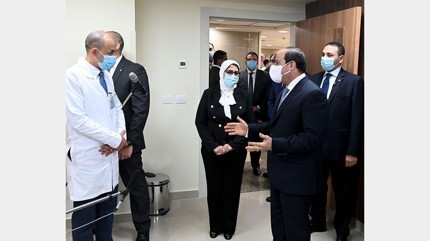 الرئيس السيسي يفتتح المجمع الطبي المتكامل بالإسماعيلية