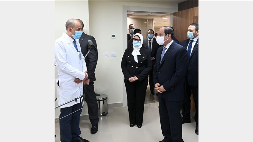 الرئيس السيسي يفتتح المجمع الطبي المتكامل بالإسماعيلية