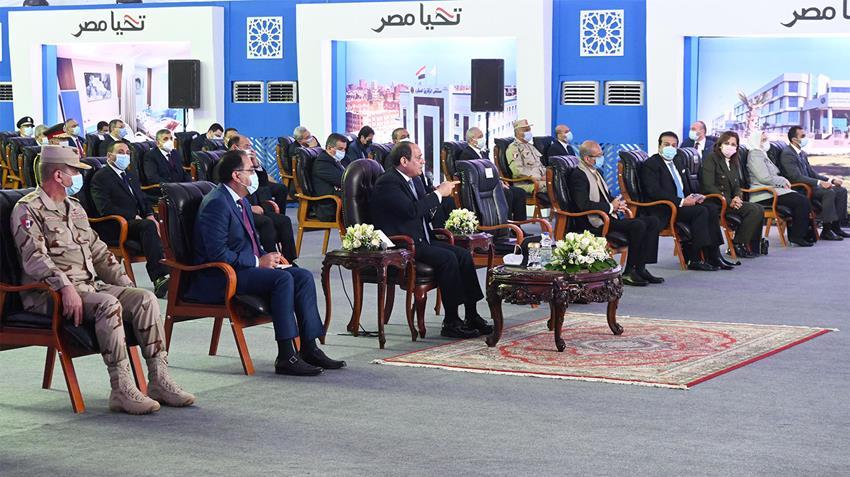 الرئيس السيسي يفتتح المجمع الطبي المتكامل بالإسماعيلية