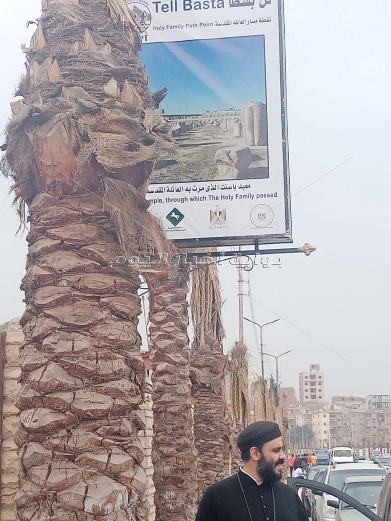 قبل افتتاحة بساعات.. مسار العائلة المقدسة داخل مدينة تل بسطة بمحافظة الشرقية