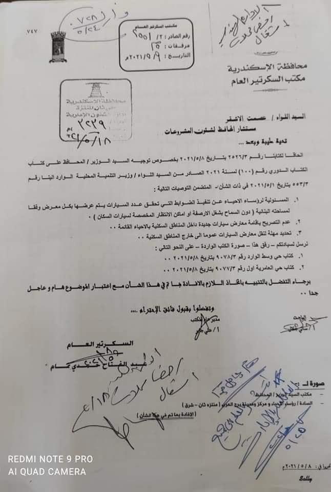 منع إقامة معارض السيارات بالمناطق السكانية| انفراد