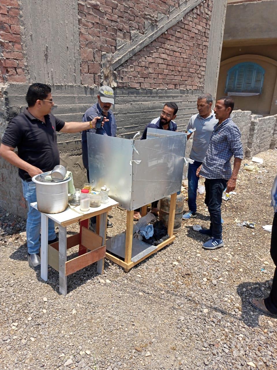 حملة اشغالات واستكمال تبطين ترعة المريوطية في البدرشين