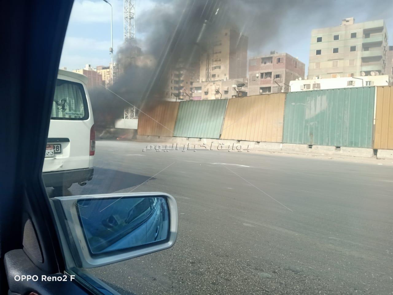 العناية الإلهية تنقذ 15 مواطناً من الموت المحقق في حريق ميكروباص