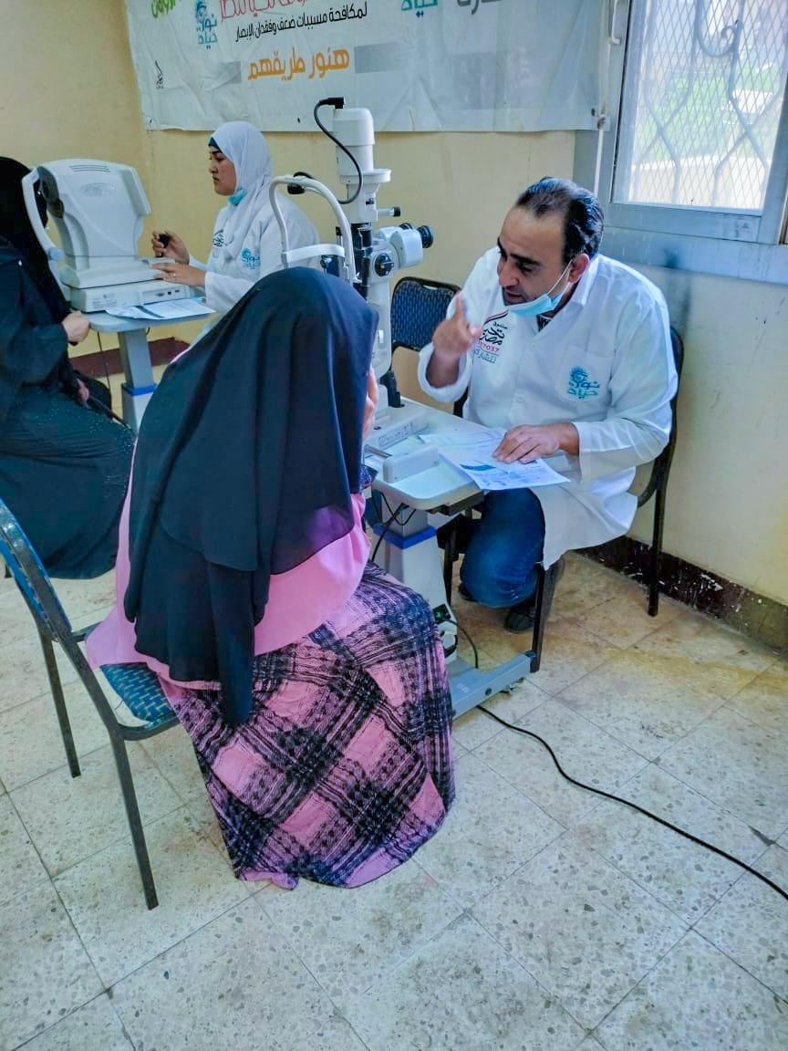 قوافل المبادرة الرئاسية " نور حياة" تستقبل 3 آلاف مواطن على مدار يومين