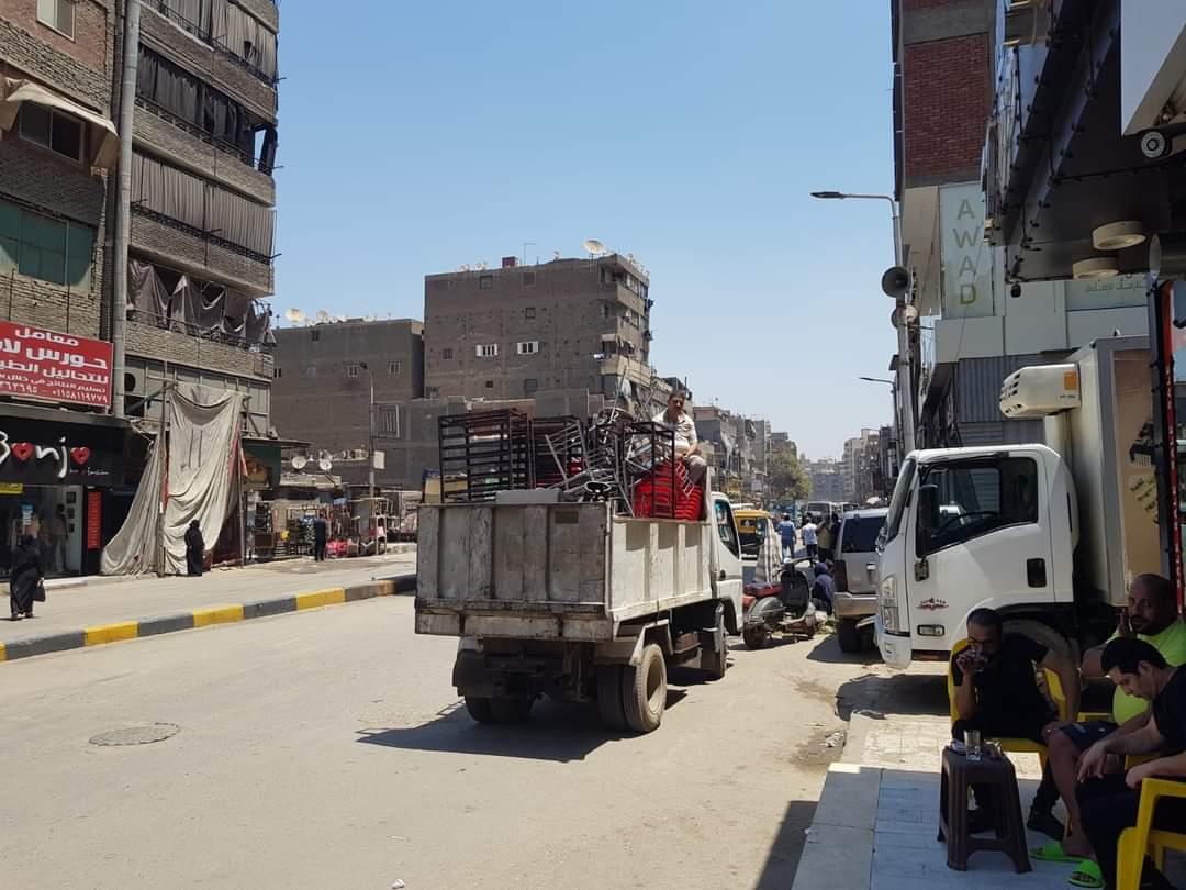 حملة إشغالات على شوارع الطابق والاتحاد و6 أكتوبر ببولاق الدكرور