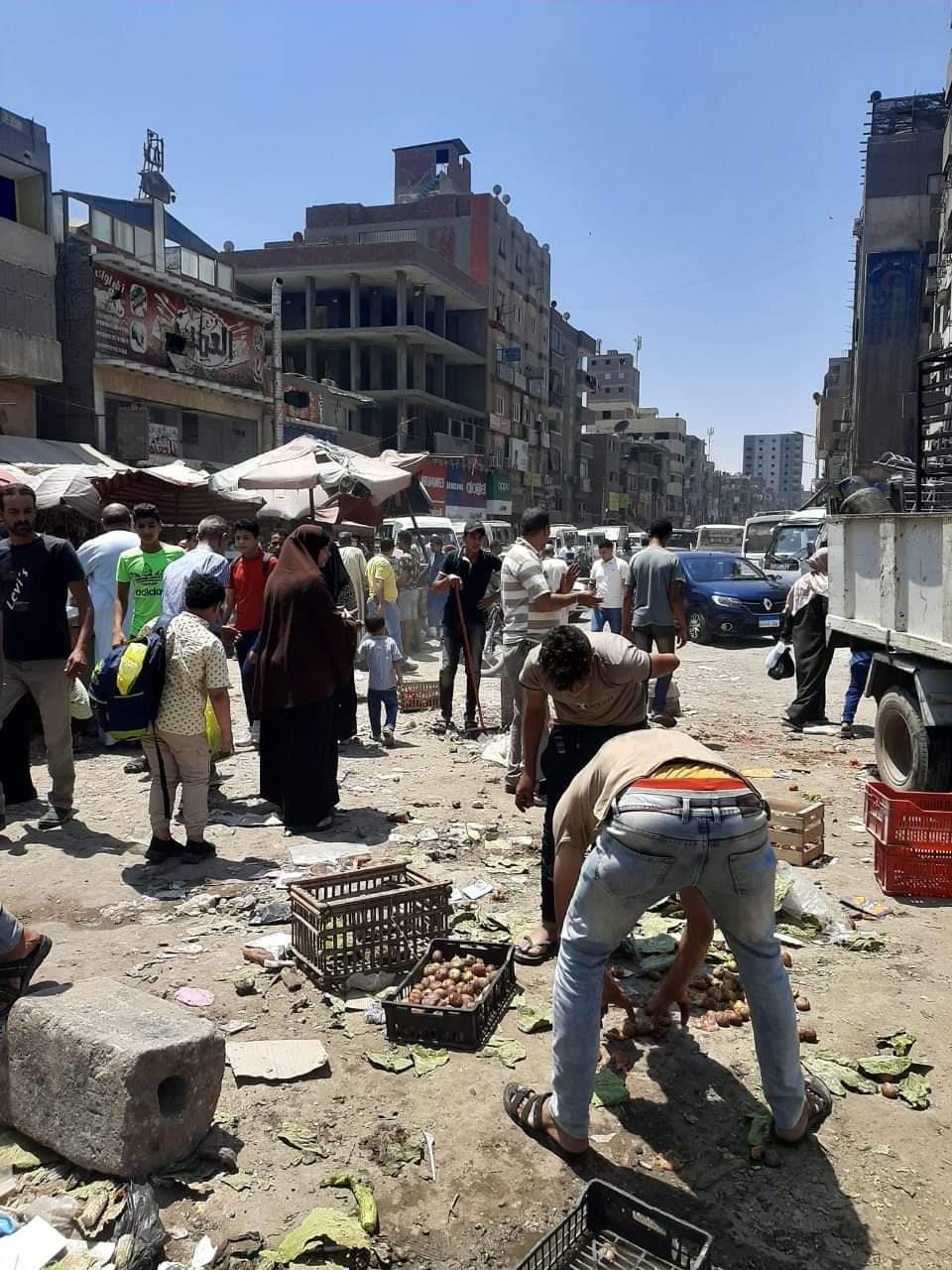 حملة إشغالات على شوارع الطابق والاتحاد و6 أكتوبر ببولاق الدكرور