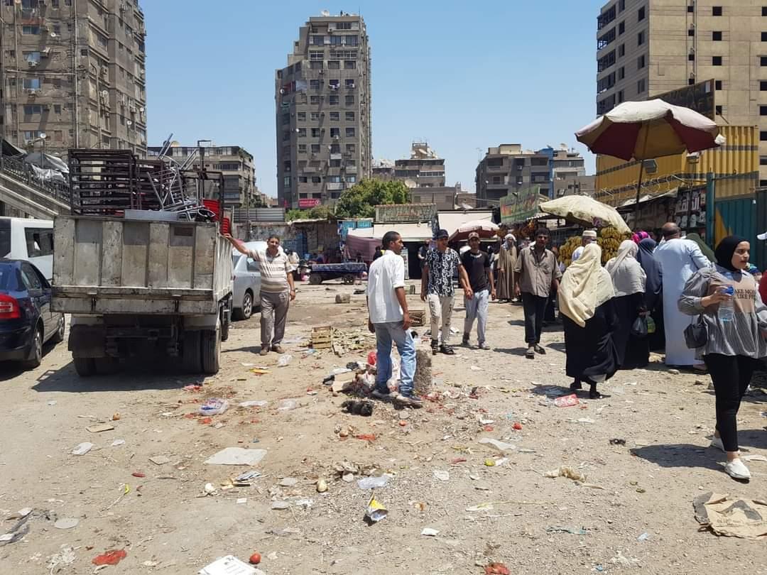 حملة إشغالات على شوارع الطابق والاتحاد و6 أكتوبر ببولاق الدكرور
