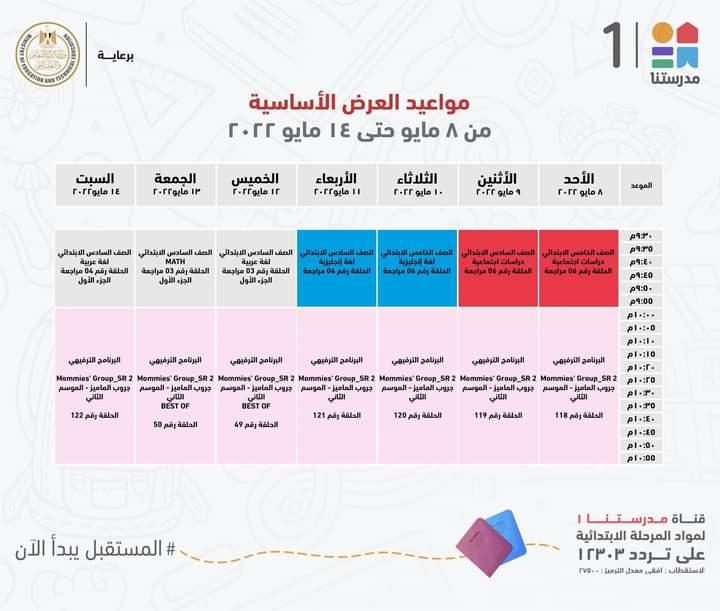 وزير التعليم يعلن الجدول الاسبوعي لعرض البرامج التعليمية للمرحلة الابتدائية