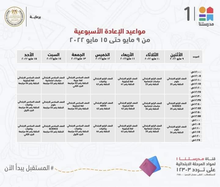 وزير التعليم يعلن الجدول الاسبوعي لعرض البرامج التعليمية للمرحلة الابتدائية
