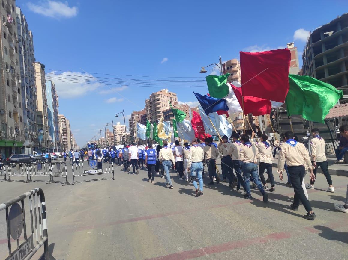  الشباب والرياضة بالغربية تنظم ماراثون للمشي  بمشاركه 600 شاب إحتفالا بالذكرى 49 لانتصارات اكتوبر
