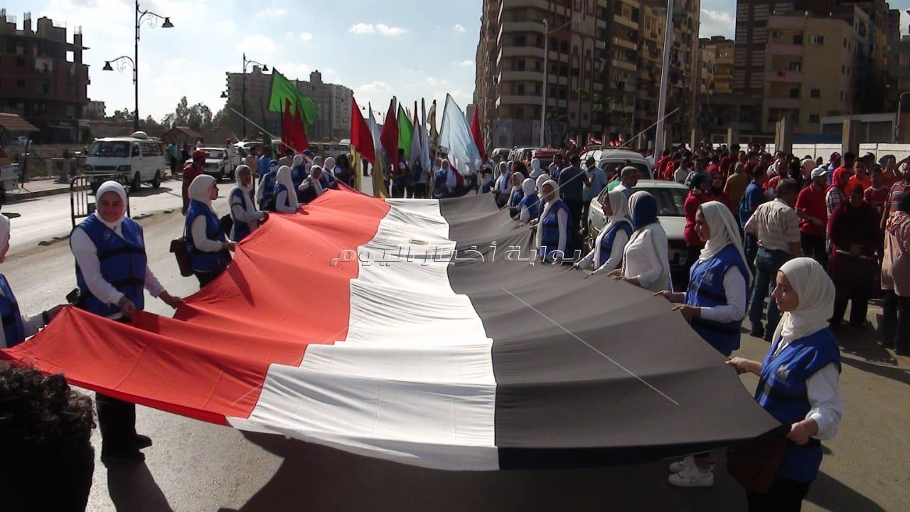  الشباب والرياضة بالغربية تنظم ماراثون للمشي  بمشاركه 600 شاب إحتفالا بالذكرى 49 لانتصارات اكتوبر