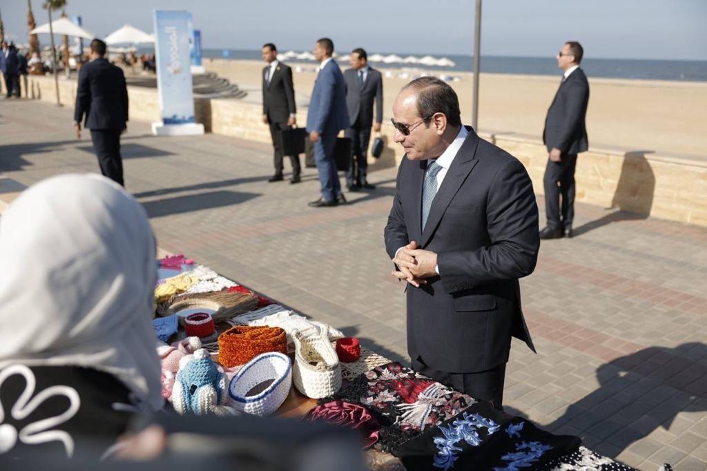 زيارة الرئيس لجامعة المنصورة
