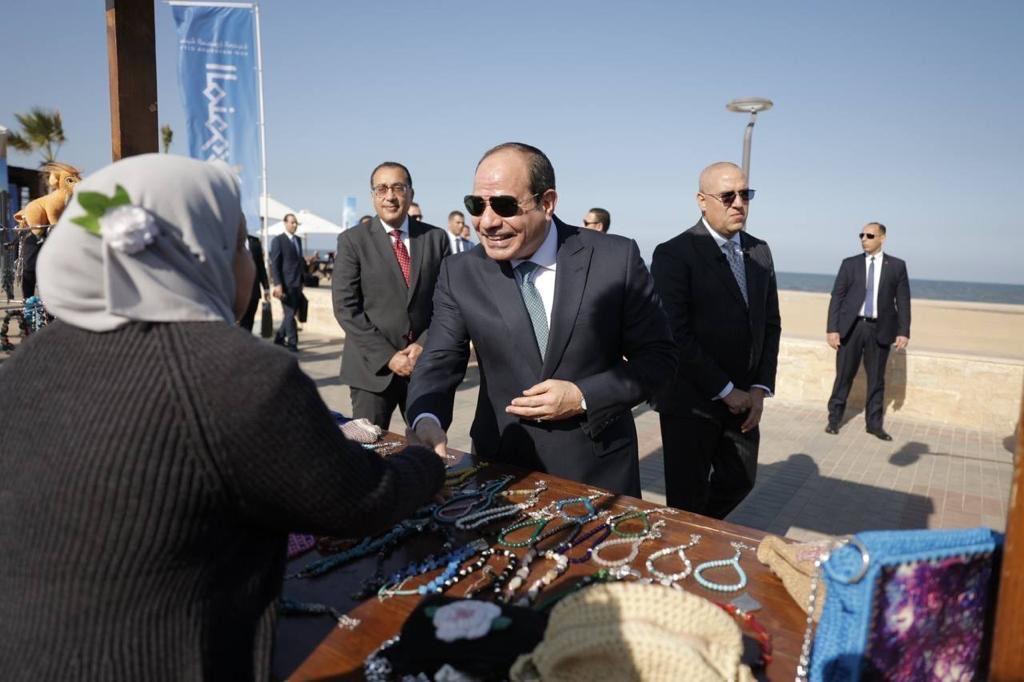زيارة الرئيس لجامعة المنصورة