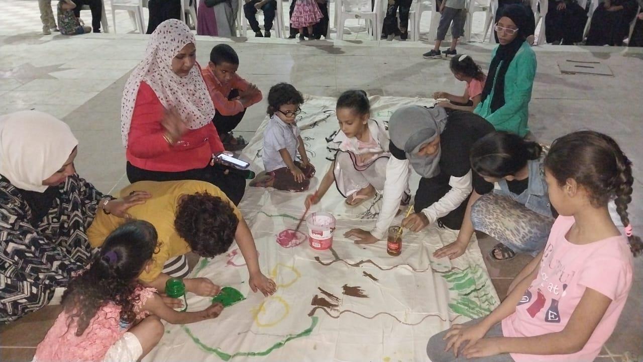استاد قنا الرياضي يقيم مهرجان رسم .. لذوي القدرات الخاصة
