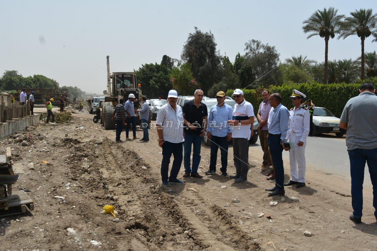 محافظ الجيزة يتفقد نسب التنفيذ بمشروع تغطية ترعة المنصورية بدءًا من حدودها بحي الهرم