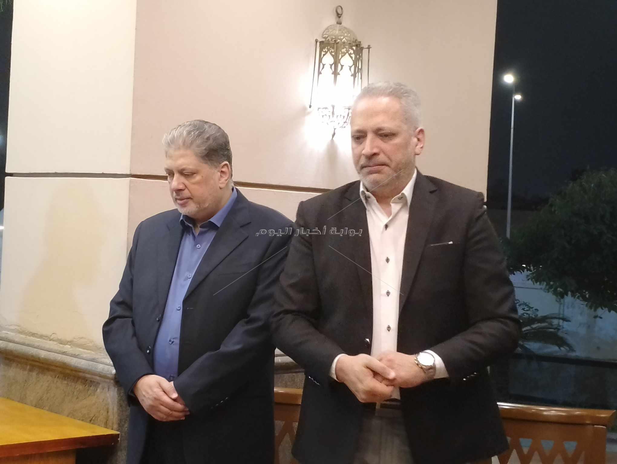 عزاء والدة تامر أمين