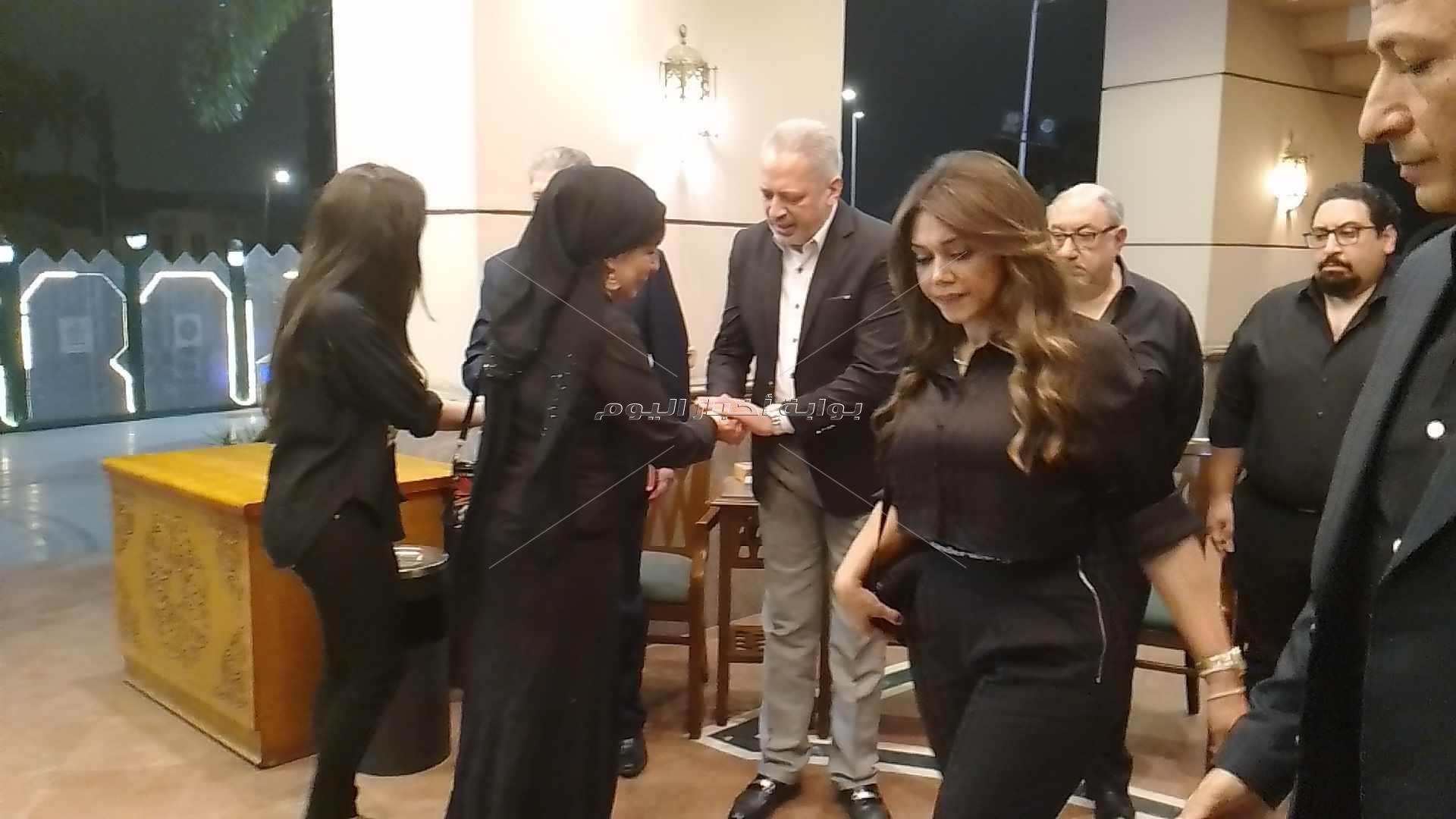 عزاء والدة تامر أمين